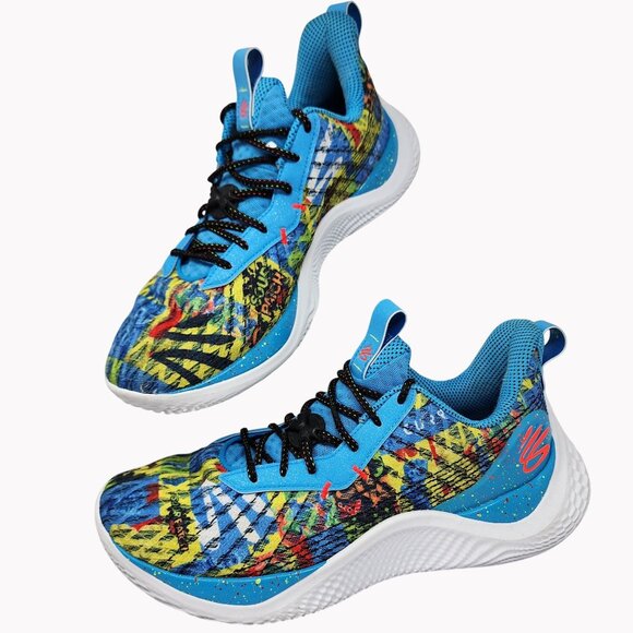 Under Armour Curry Flow 10 Sour Patch Kids sweet Basketball Shoes Men Size 14 - Picture 1 of 14